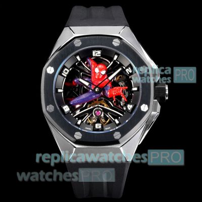 LS Factory 1:1 Clone Audemars Piguet Royal Oak Tourbillon Marvel Spider-Man Limited Edition Watch 